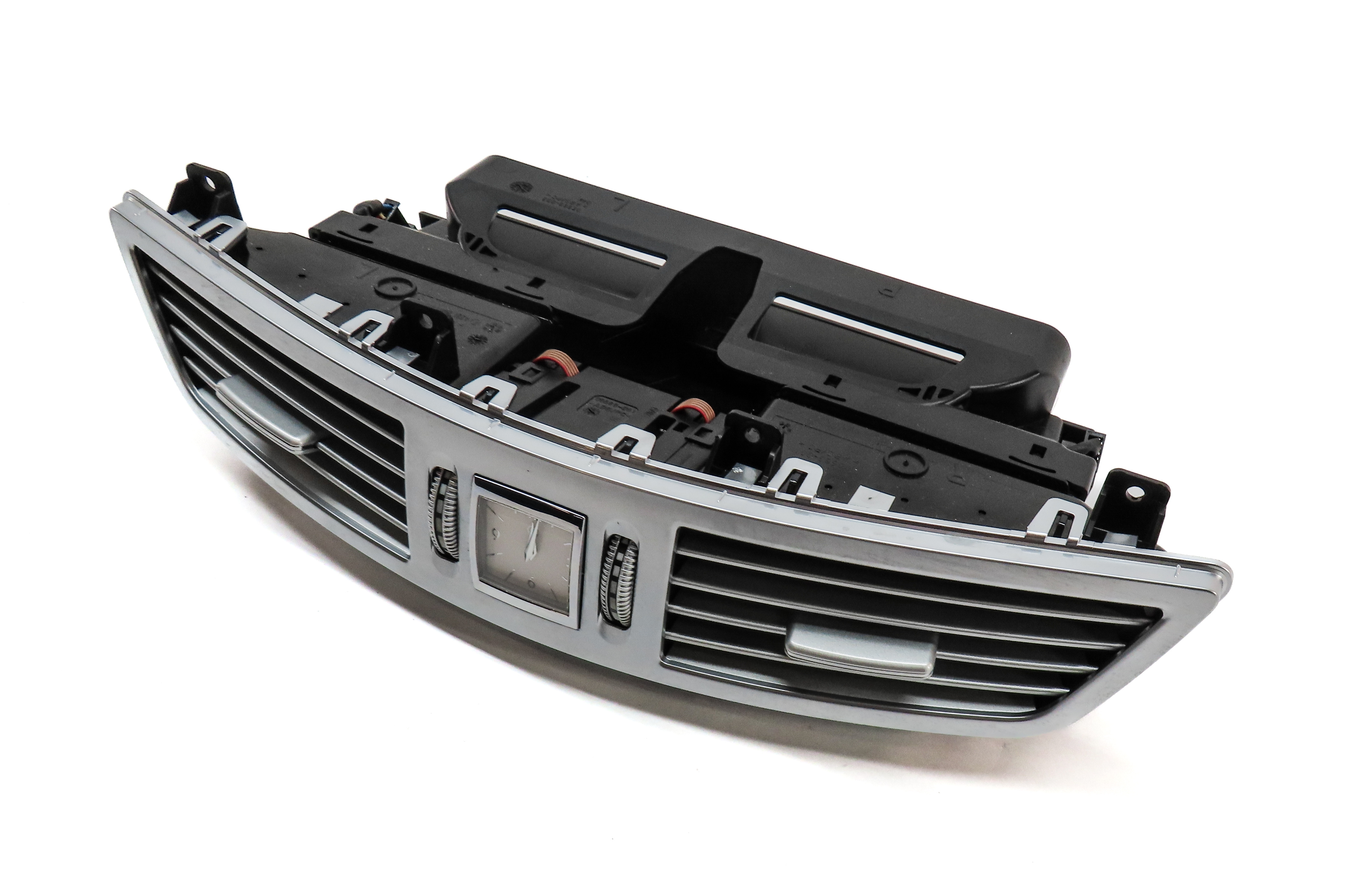 2010 MERCEDES S400 (W221) FRONT CENTER DASH HEAT AIR AC DUAL VENT w/CLOCK (Gray) — exact item pictured